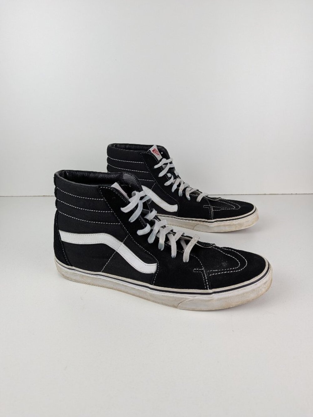 Vans Sk8-Hi Classic Black White High Top Skate Shoes Sneakers Men's Size 14.